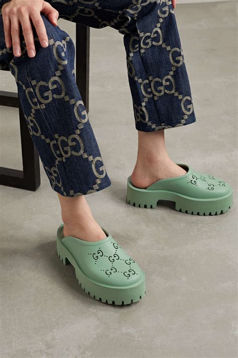 gucci elea mule womens|Gucci clogs rubber women's.